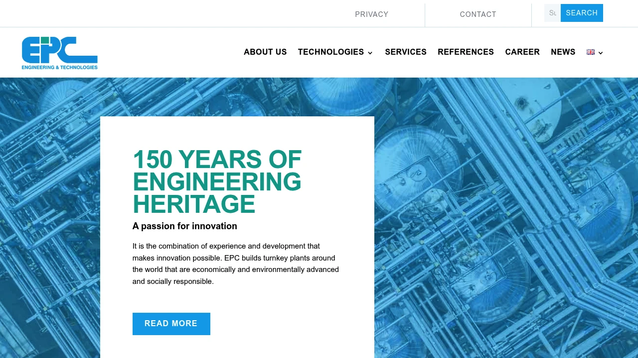Screenshot of EPC Group website