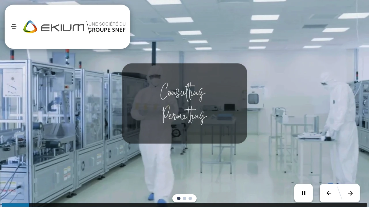 Screenshot of Ekium website