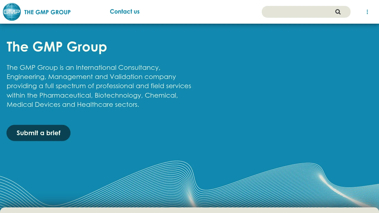 Screenshot of The GMP Group website